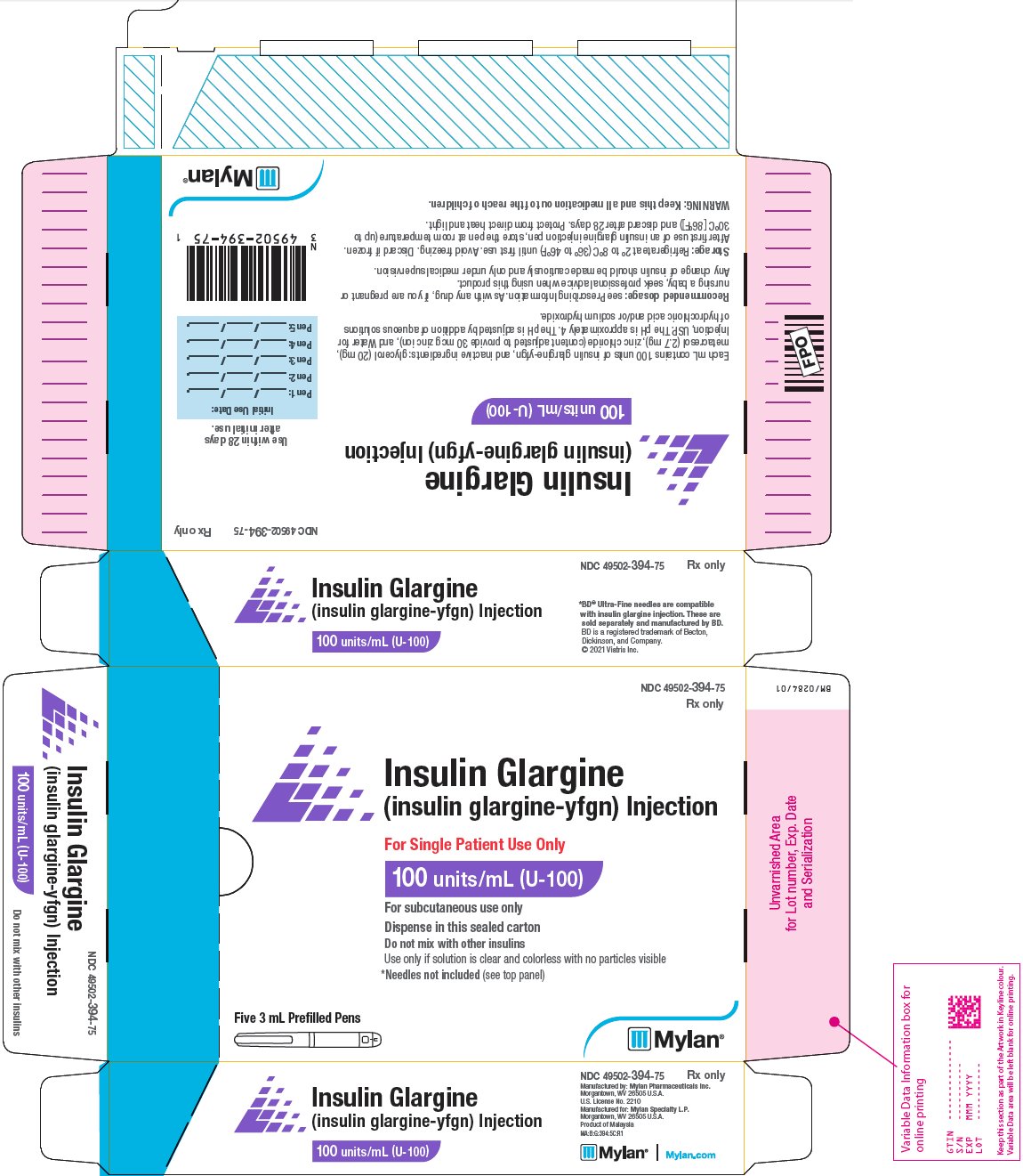 NDC 49502039380 Insulin Glargine 100 [iU]/mL Details HelloPharmacist