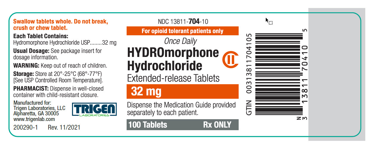 NDC 13811 0701 10 Hydromorphone Hydrochloride 8 mg/1 Details