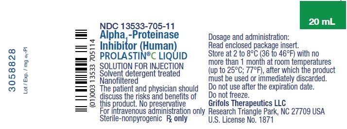 Prolostan NDC 13533-0705-01 Prolastin-C Liquid .ALPHA.1-PROTEINASE INHIBITOR ...