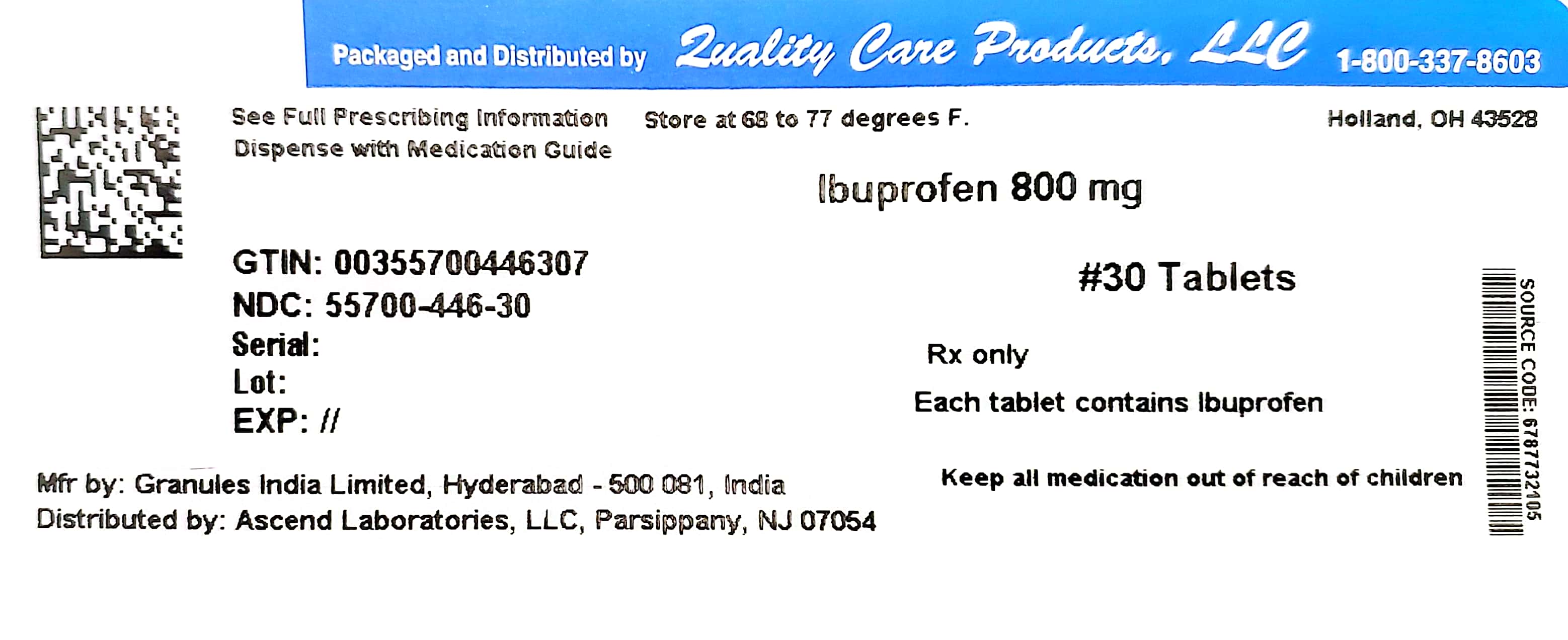 NDC 55700044520 Ibuprofen 600 mg/1 Details HelloPharmacist