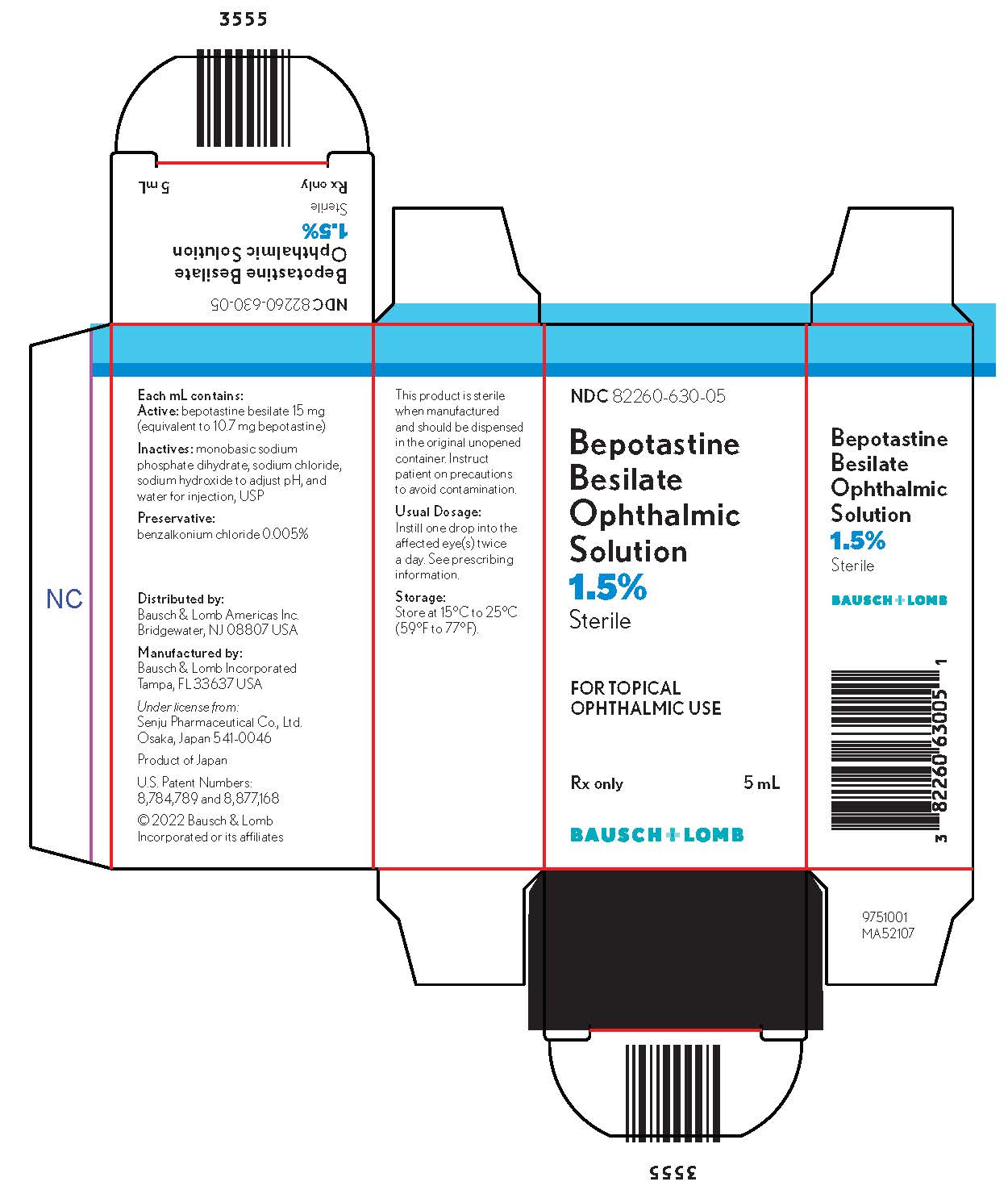 NDC 82260-0630-10 Bepotastine Besilate 15 mg/mL Details | HelloPharmacist